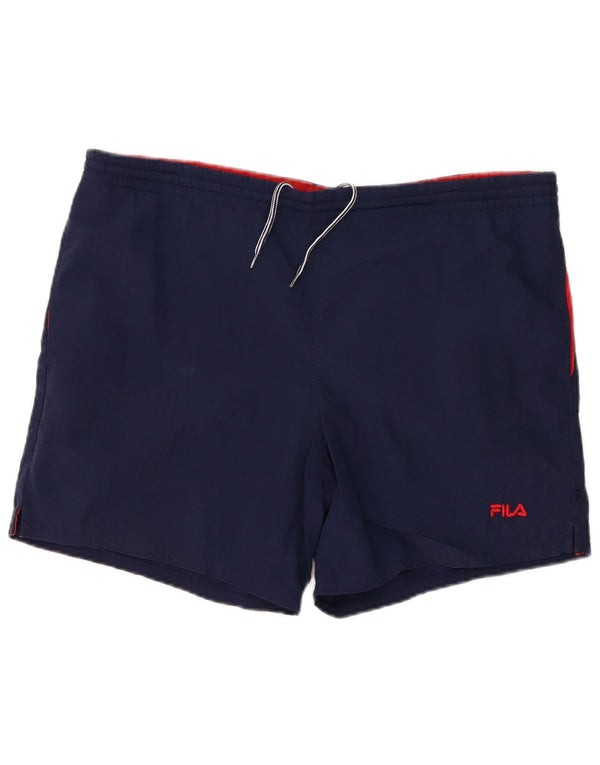 Fila Mens Sport Shorts Grande Azul Marinho