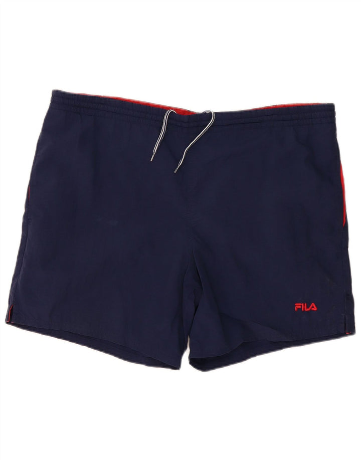 Fila Mens Sport Shorts Grande Azul Marinho