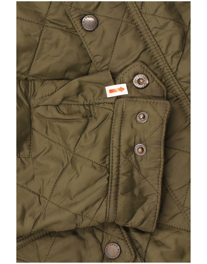 Jaqueta acolchoada masculina BARBOUR UK 40 poliéster verde grande
