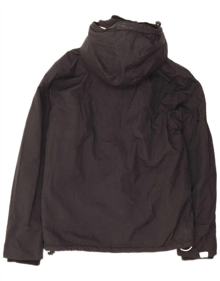 Jaqueta corta-vento masculina Superdry com capuz e blusão UK 38 médio preto