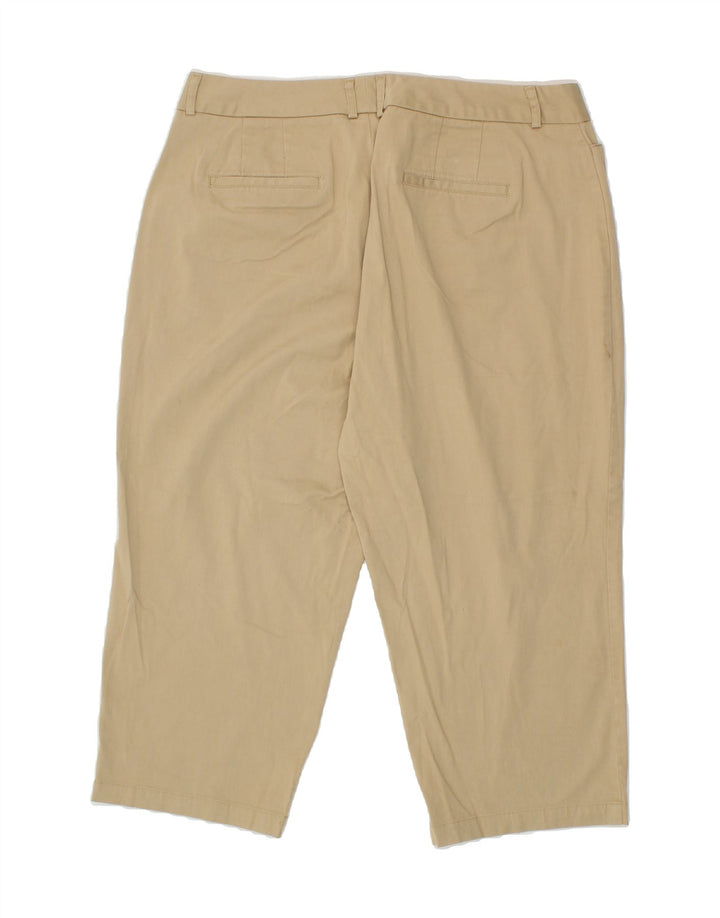 DOCKERS Womens Slim Capri Trousers US 16 2XL W38 L22 Beige Cotton Vintage Dockers and Second-Hand Dockers from Messina Hembry 