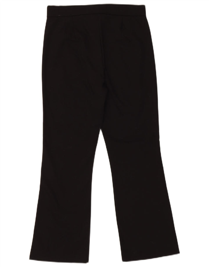 Calça feminina Zara Bootcut cortada média W28 L26 preta