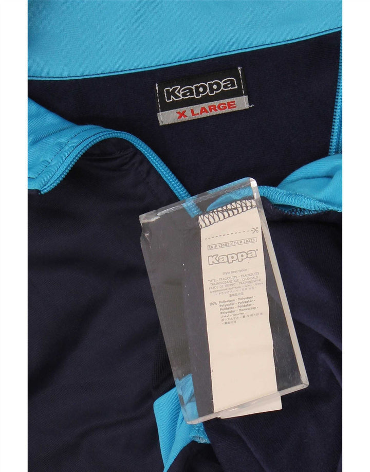 Jaqueta feminina Kappa UK 18 XL azul marinho colorblock poliéster