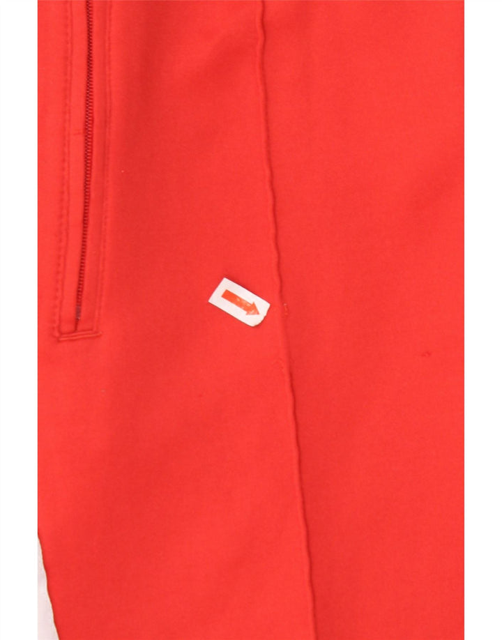 Calças de treino femininas ADIDAS UK 8 pequenas de algodão vermelho
