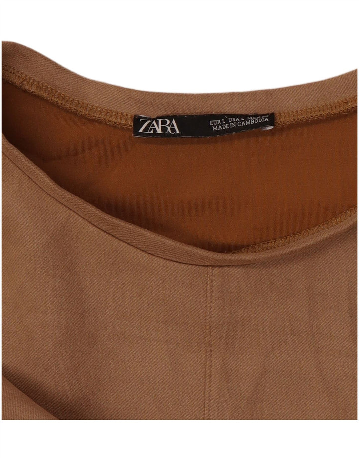 Vestido feminino Zara UK 16 grande marrom
