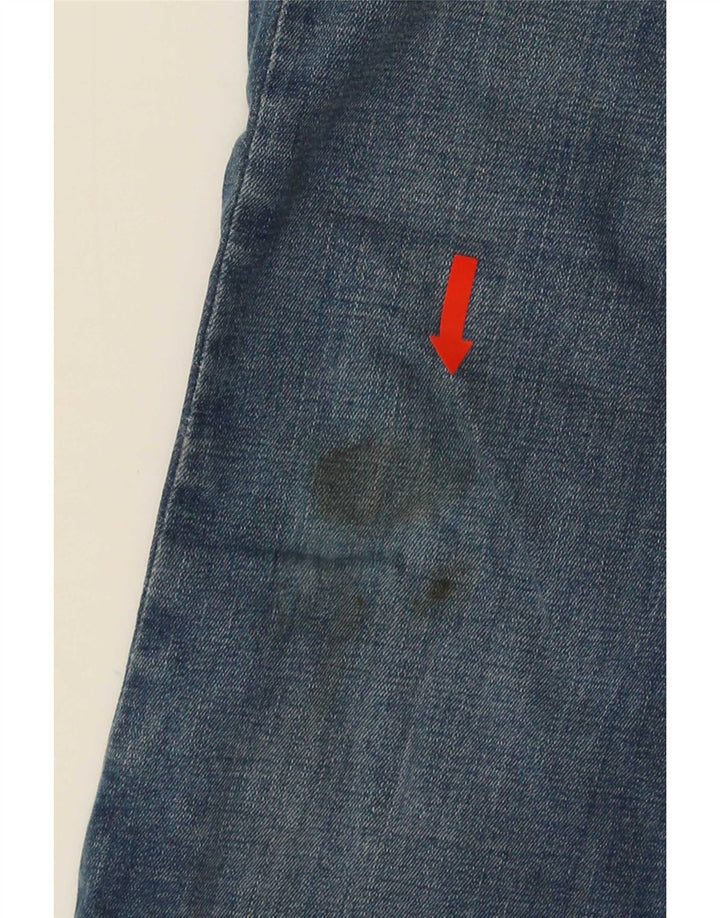 Topshop feminino Jamie Flared Jeans W28 L30 azul marinho