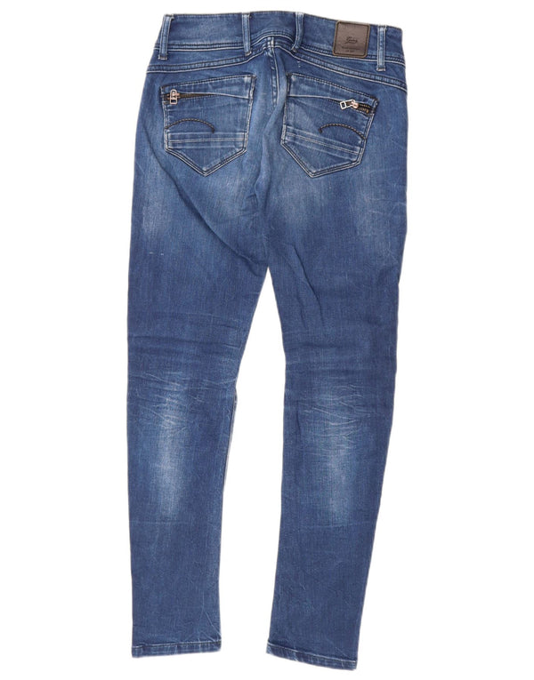 Calça jeans skinny feminina cintura baixa G-Star W28 L28 azul