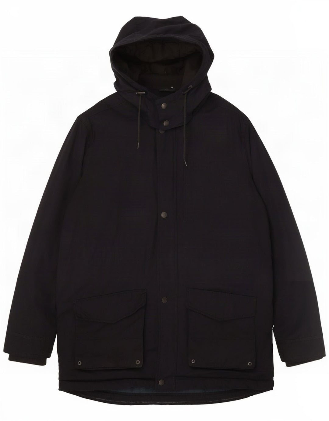 Jaqueta Parka com capuz masculina UK 40 grande poliéster azul marinho da roupa da tripulação