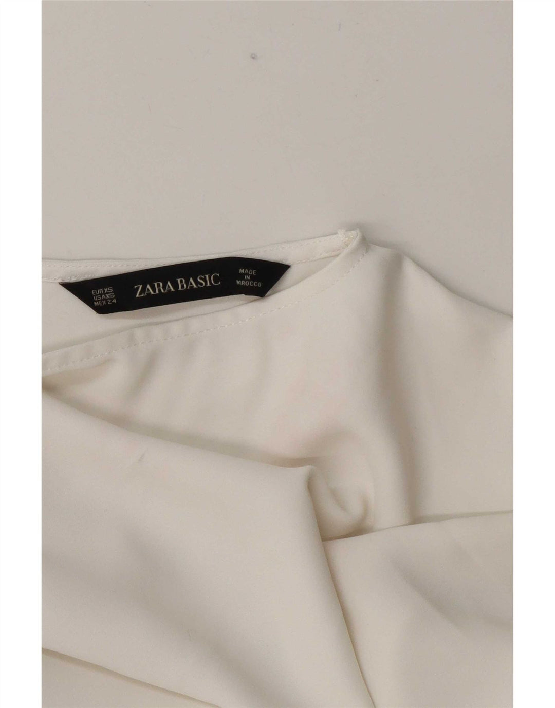 Blusa oversized feminina Zara UK 6 XS branco colorblock