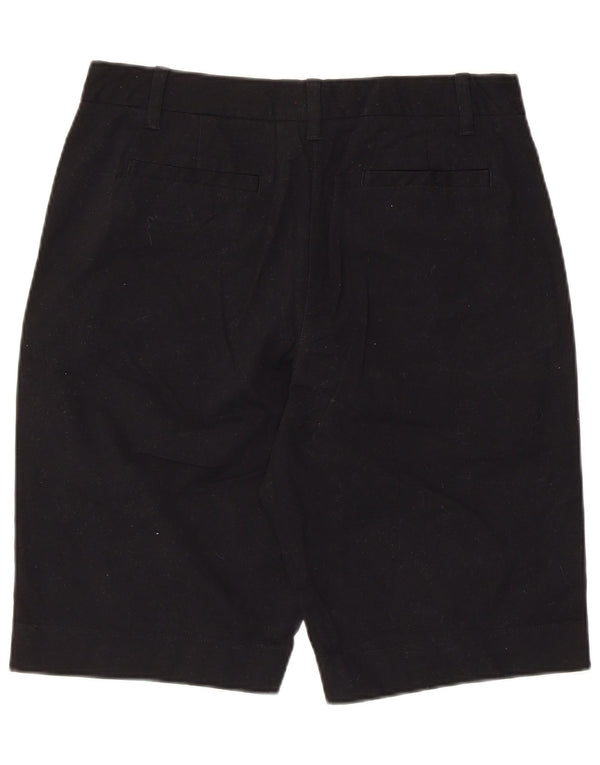 Shorts chino feminino Marks & Spencer UK 12 médio W30 algodão preto