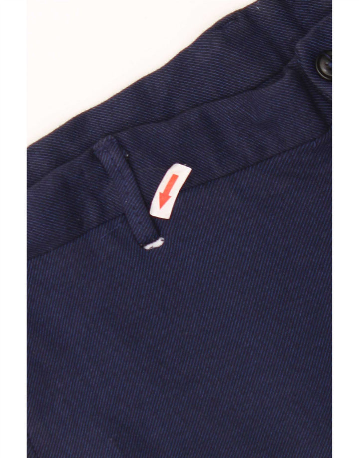 Zara Mens Chino Shorts EU 42 Grande W32 Azul Marinho Viscose