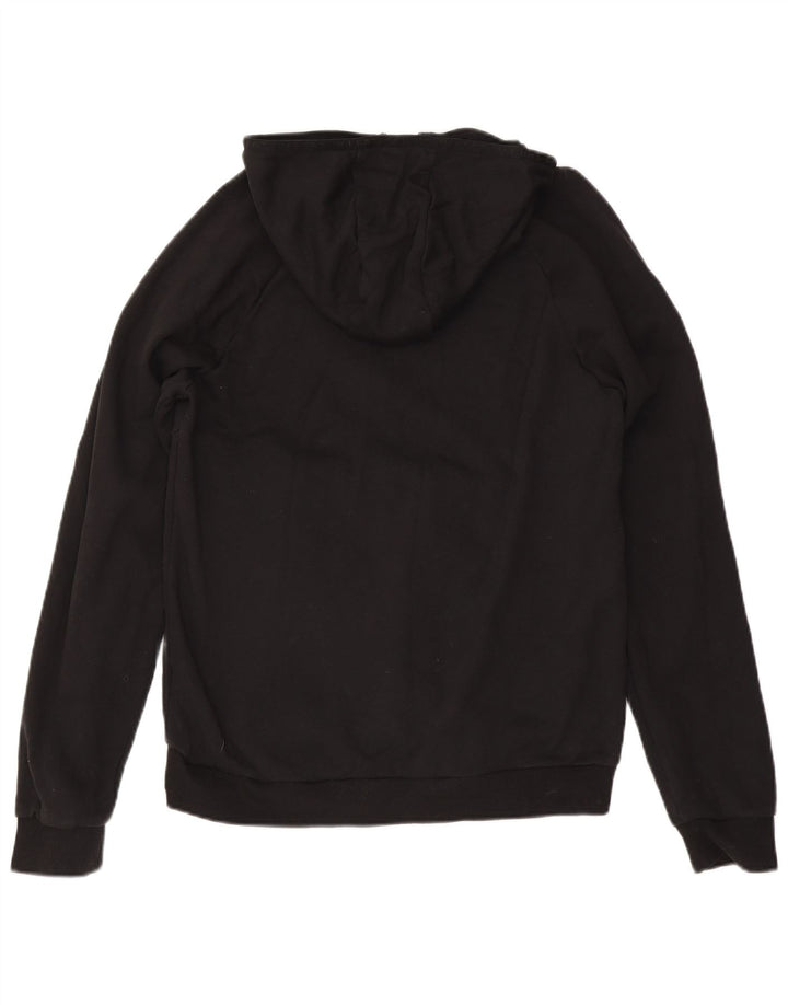 Suéter com capuz gráfico masculino Emporio Armani médio preto