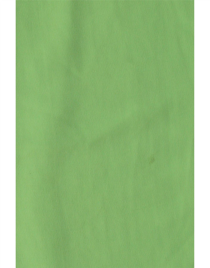 Calça Chino Reta Feminina Zara Grande W34 L33 Verde Poliéster