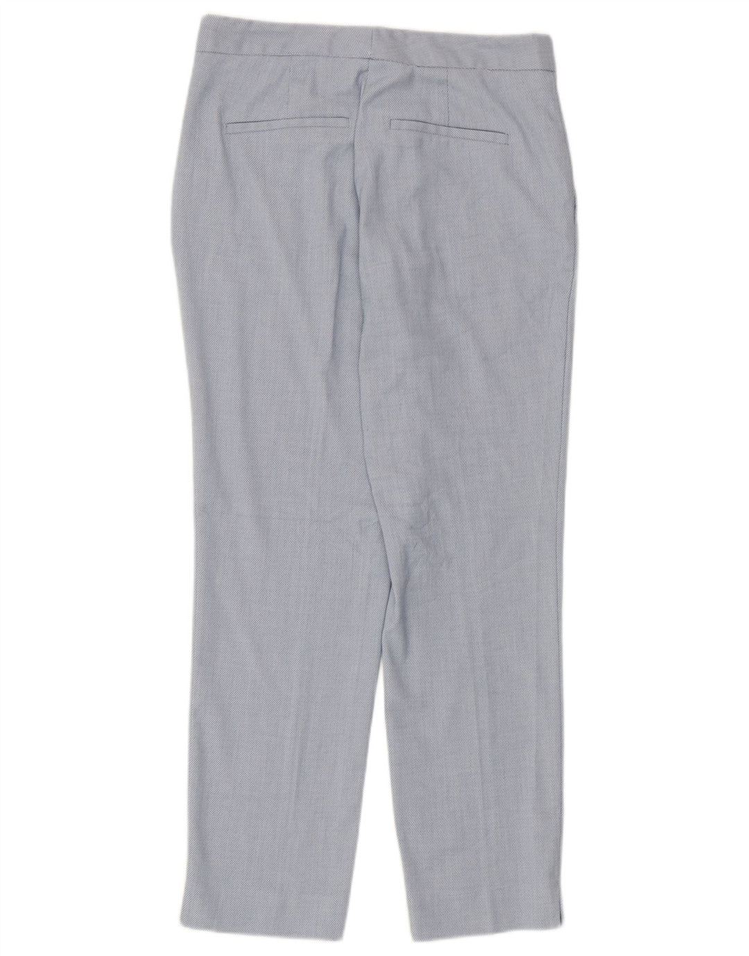 Calça Chino Reta Feminina Zara EU 38 Pequeno W28 L27 Azul Poliéster
