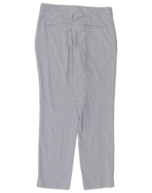 Calça Chino Reta Feminina Zara EU 38 Pequeno W28 L27 Azul Poliéster