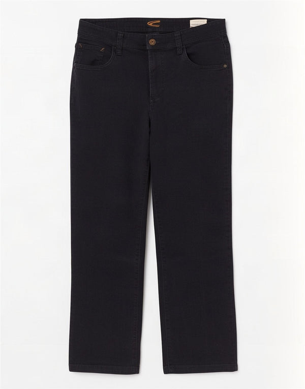Camel Active Mens Straight Jeans W36 L32 Azul Marinho Algodão