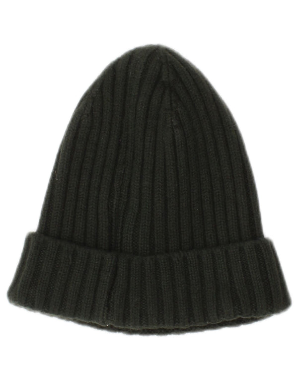 Gorro feminino de malha Woolrich grande lã verde