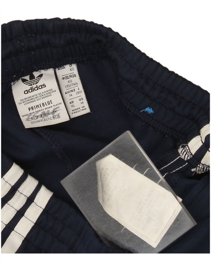 Calça de treino masculina ADIDAS algodão azul marinho médio