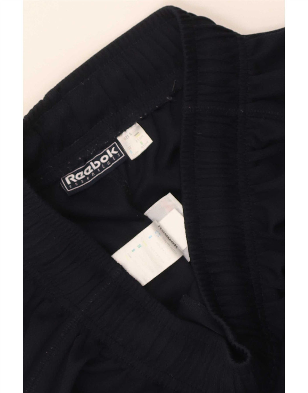 Shorts esportivos masculinos Reebok pequeno poliéster azul marinho