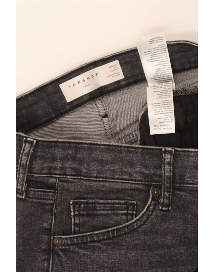 Topshop feminino Jamie Skinny Jeans W28 L27 cinza poliéster