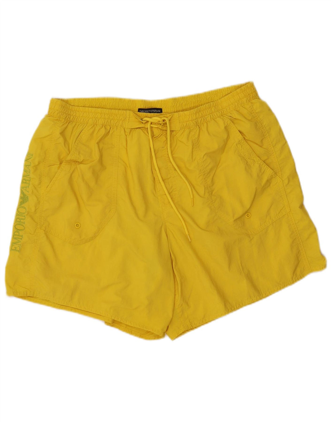 Shorts de natação masculino EMPORIO ARMANI IT 56 XL amarelo poliamida