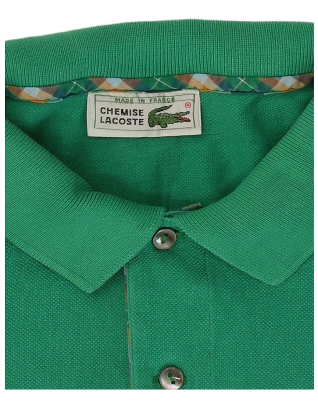 Camisa polo masculina LACOSTE algodão verde médio