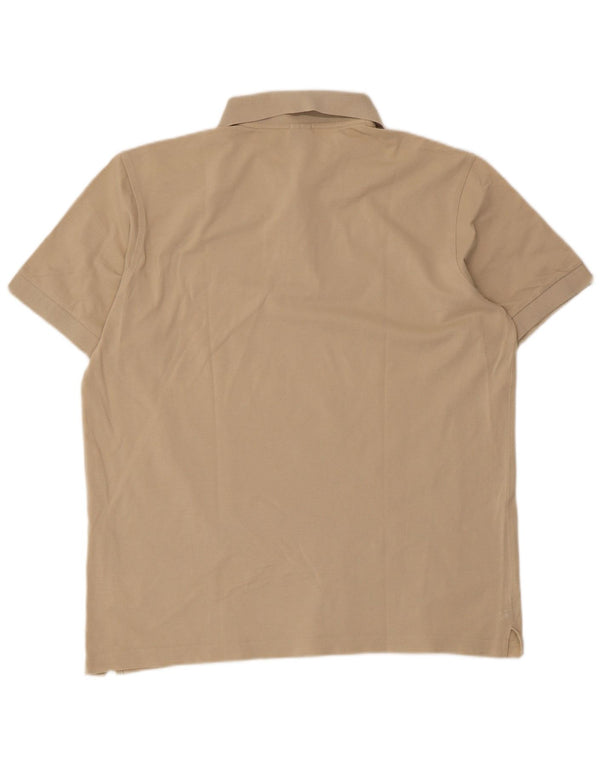 Camisa polo masculina Hugo Boss grande algodão bege