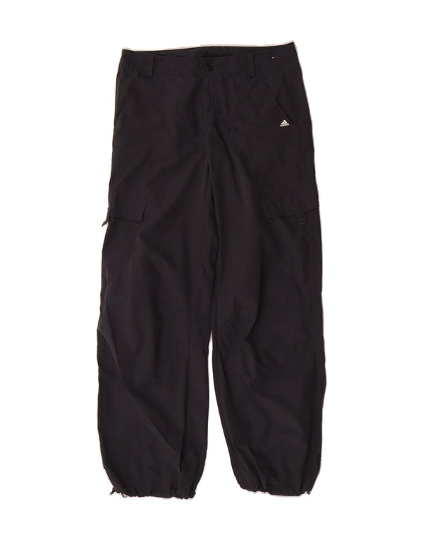 Calça cargo reta feminina ADIDAS Reino Unido 10 pequena W30 L30 azul marinho