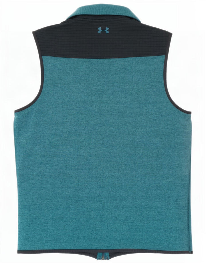 Under Armour Mens Cold Gear Tracksuit Top Jacket Medium Blue Colourblock