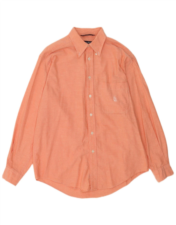 Camisa masculina Nautica algodão laranja médio