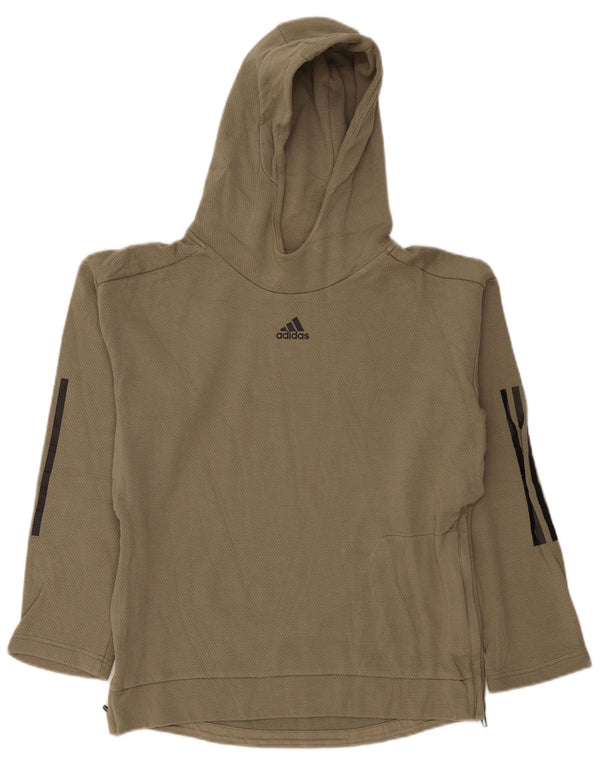 Adidas Mens Hoodie Jumper Pequeno Caqui