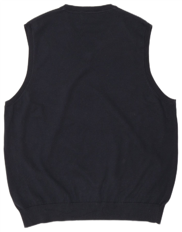 Regata masculina Marks & Spencer com colete XL de algodão azul marinho