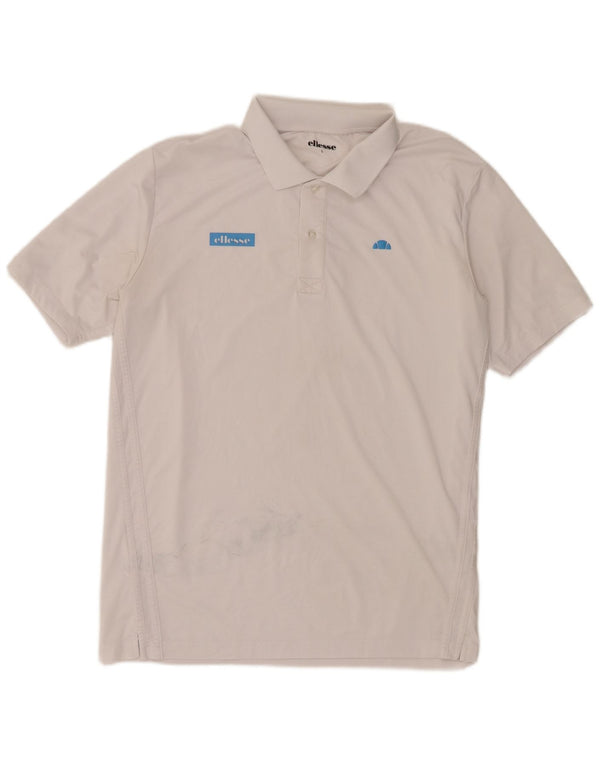 Camisa polo masculina Ellesse grande poliéster branco