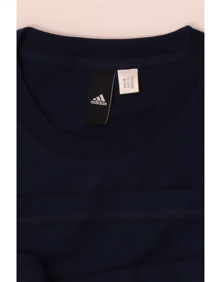 Camiseta masculina Adidas pequena azul marinho