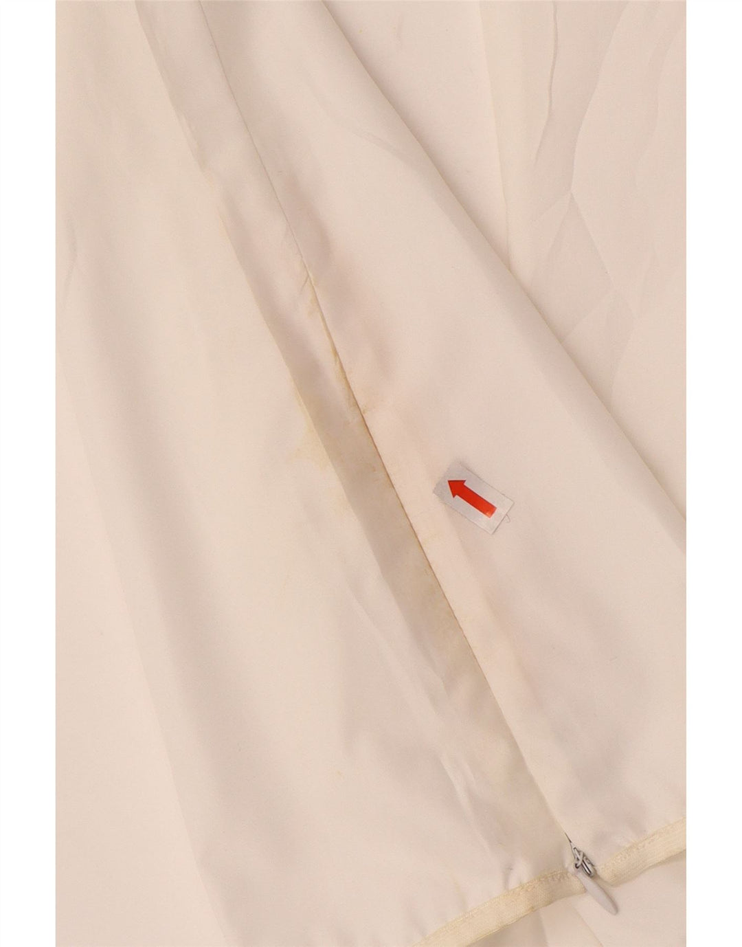 Calça feminina reta casual Dkny médio W30 L28 poliéster branco