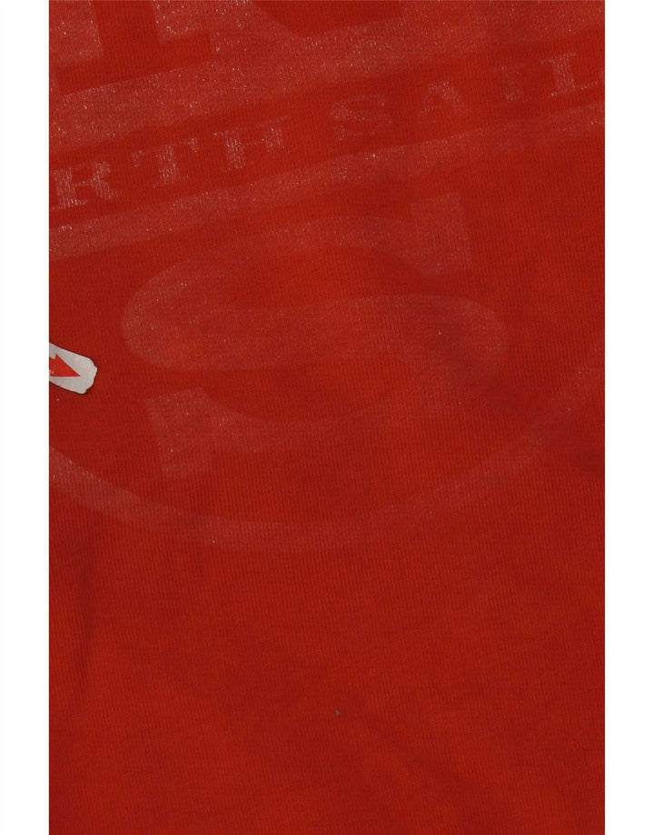 North Sails moletom gráfico masculino jumper grande algodão laranja