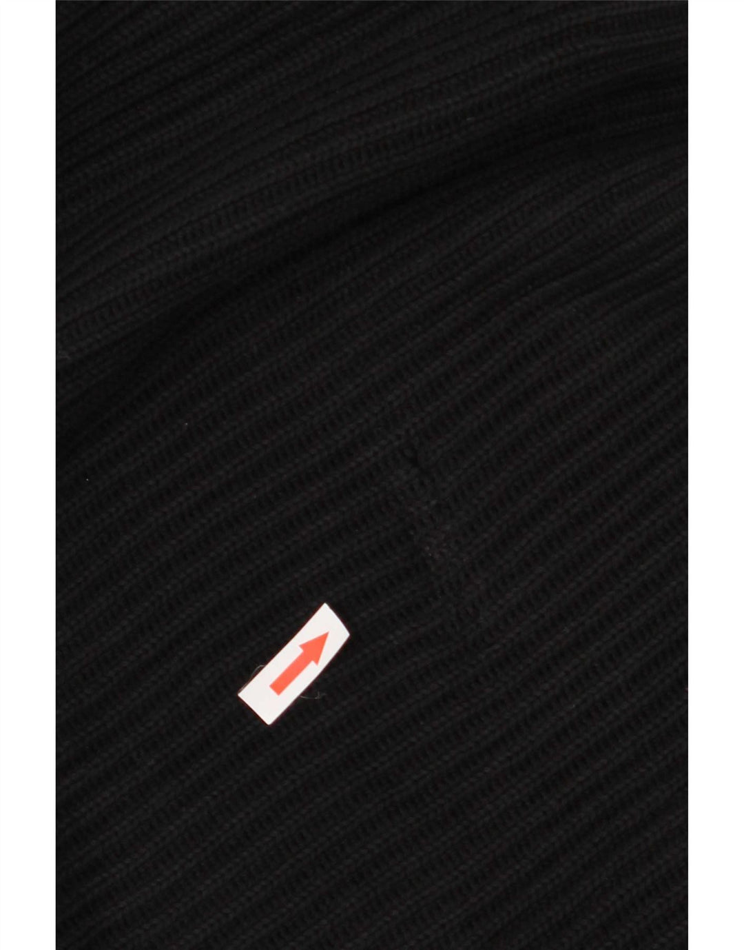 Suéter masculino Zara com zíper e gola alta de algodão preto grande