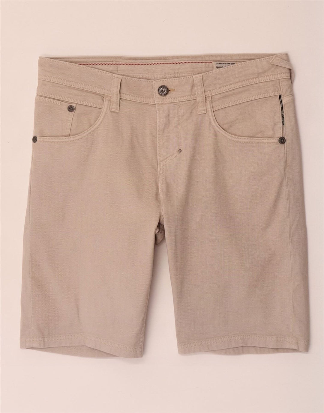 Meltin' Pot Shorts feminino casual W32 grande algodão bege