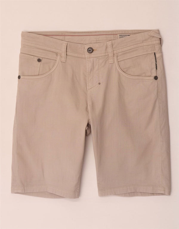 Meltin' Pot Shorts feminino casual W32 grande algodão bege