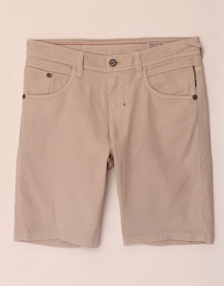 Meltin' Pot Shorts feminino casual W32 grande algodão bege