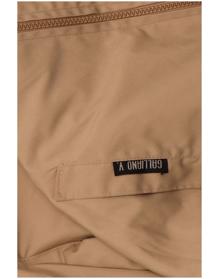 Galliano Mens Bomber Jacket UK 38 Médio Bege