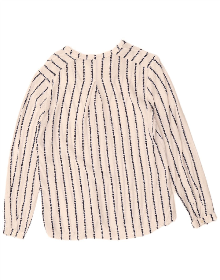 Blusa feminina TOMMY HILFIGER manga comprida US 6 médio branco floral