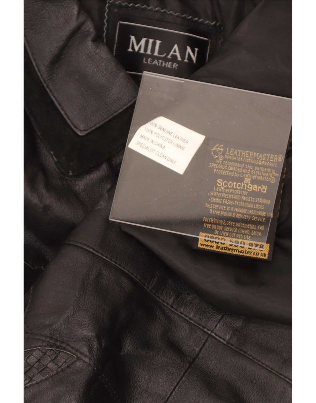 Casaco de couro feminino Milan UK 12 médio preto floral