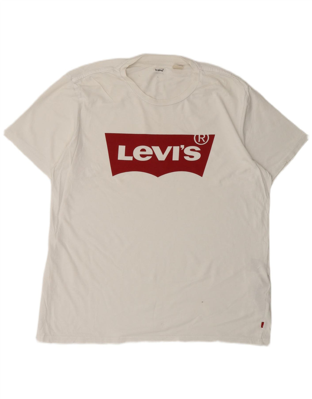 Camiseta gráfica masculina LEVI'S grande algodão branco