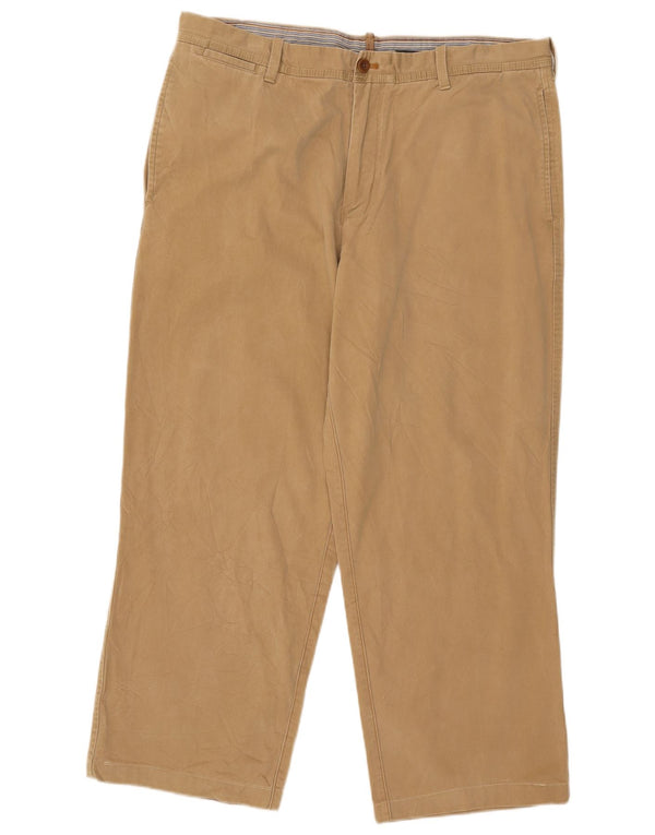 Calça chino masculina Timberland reta W38 L27 algodão bege
