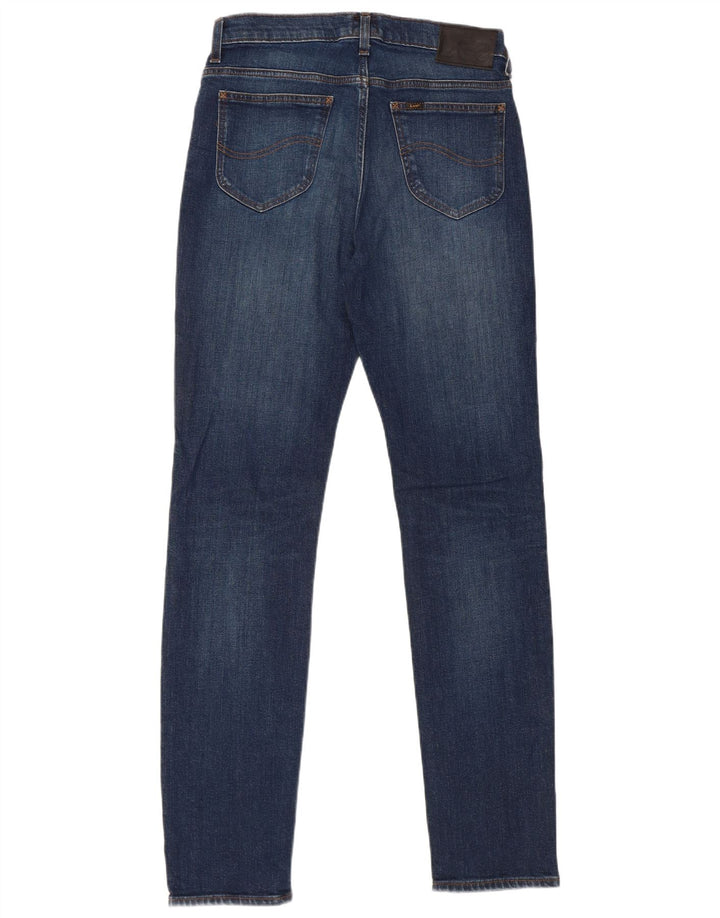 LEE Mens Rider Slim Jeans W30 L34 Azul Algodão