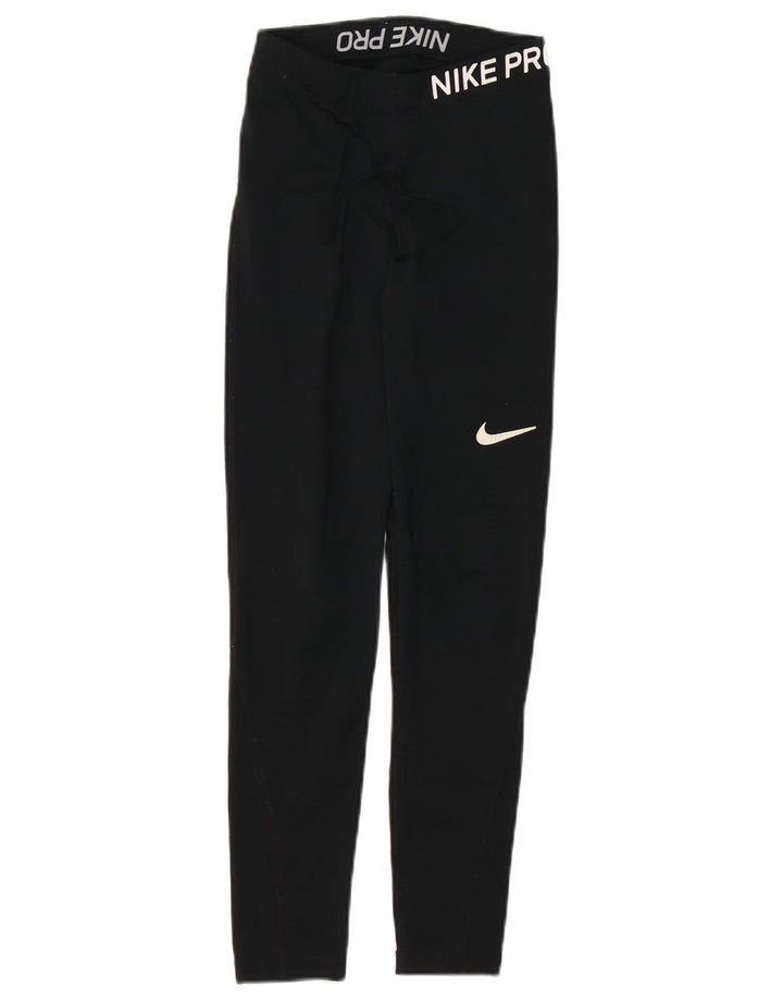 Leggings Nike Dri Fit Graphic Femininas UK 4 XS Preto