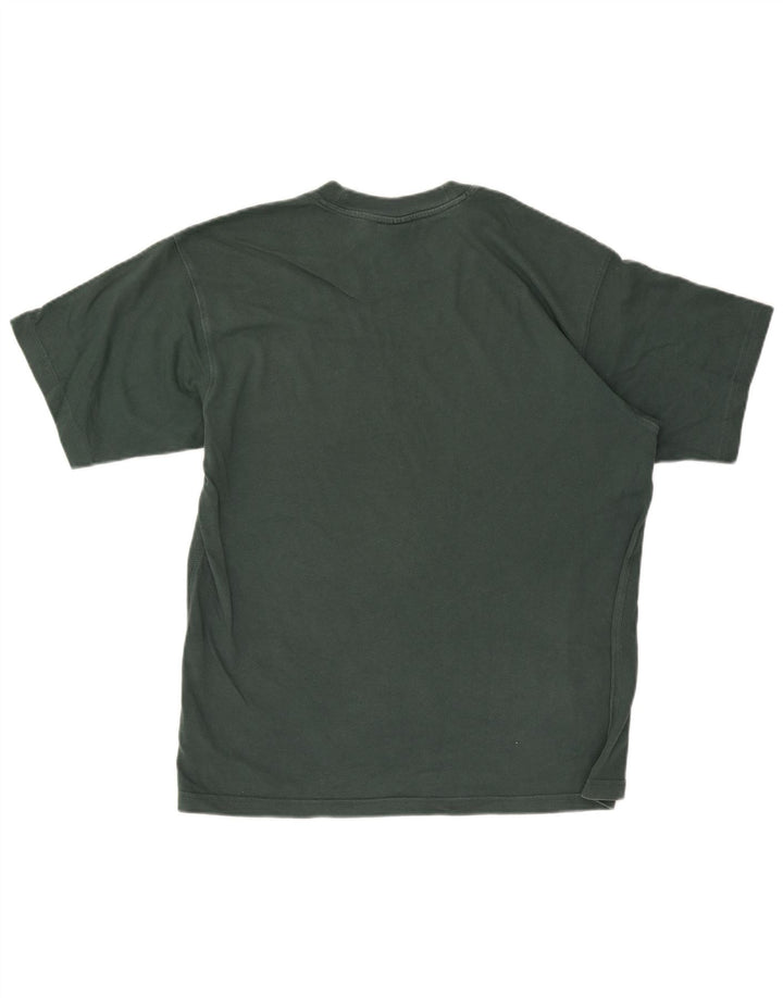 Adidas Mens Camiseta Top Médio Algodão Verde