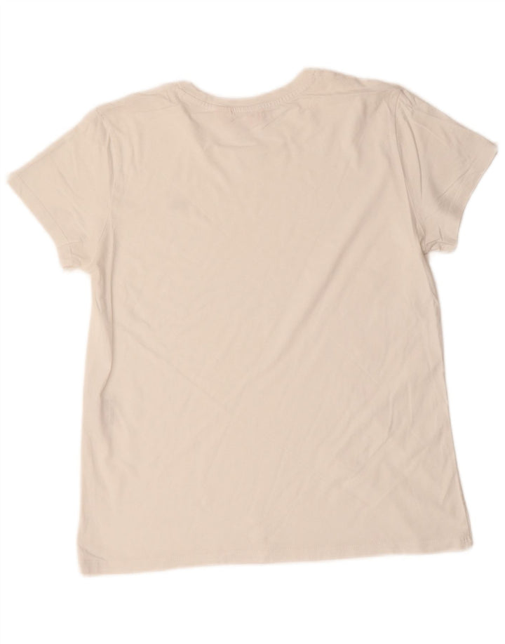 Camiseta feminina LEVI'S UK 14 grande branca