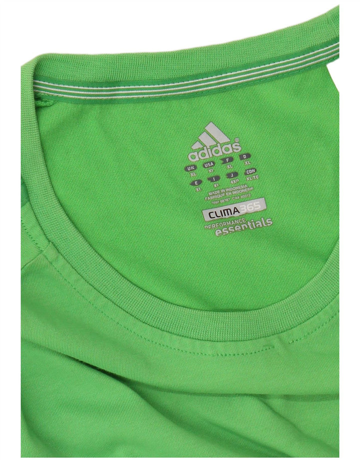 ADIDAS Mens Clima 365 T-Shirt Top XL Verde